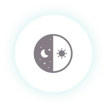 昼夜を表わすアイコン